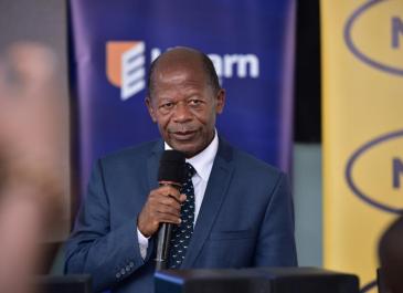 The state minister for Higher Education, Dr John C. Muyingo, at  the launch of Continuum Financial Group’s partnership with MTN particularly the zero rating of the Ulearn platform partnership in 2023